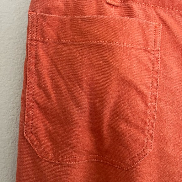 Anthropologie Maeve The Colette Wide Leg Crop Pants Orange/rust size 27 - Picture 6 of 12